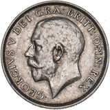 1918 Shilling - George V British Silver Coin - Nice