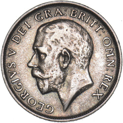 1919 Shilling - George V British Silver Coin - Nice