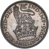 1936 Shilling - George V British Silver Coin - Very Nice
