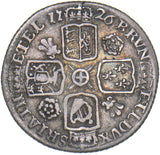 1726 Sixpence - George I British Silver Coin - Nice