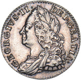1758 Sixpence - George II British Silver Coin - Very Nice
