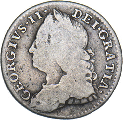 1758 Sixpence - George II British Silver Coin