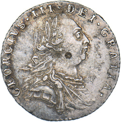 1787 Sixpence - George III British Silver Coin