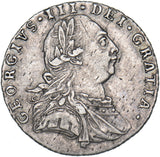 1787 Sixpence - George III British Silver Coin - Nice