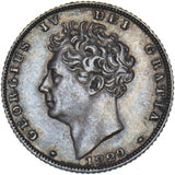 1829 Sixpence - George IV British Silver Coin - Very Nice
