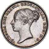 1845 Sixpence - Victoria British Silver Coin - Very Nice