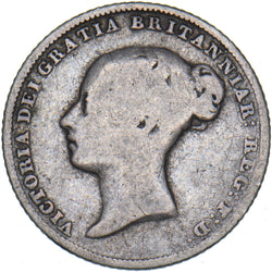 1852 Sixpence - Victoria British Silver Coin