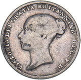 1853 Sixpence - Victoria British Silver Coin