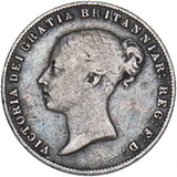1858 Sixpence - Victoria British Silver Coin