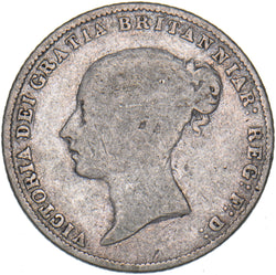 1864 Sixpence (Die no. 6) - Victoria British Silver Coin