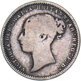 1869 Sixpence (Die no. 13) - Victoria British Silver Coin