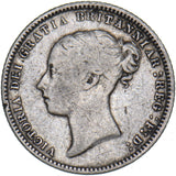 1872 Sixpence (Die no. 16) - Victoria British Silver Coin