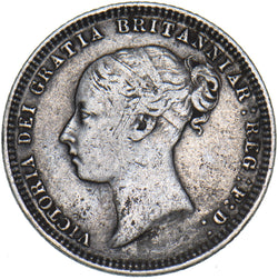 1872 Sixpence (Die no. 62) - Victoria British Silver Coin