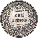 1873 Sixpence (Die no. 85) - Victoria British Silver Coin