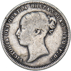 1874 Sixpence (Die no. 21) - Victoria British Silver Coin