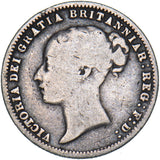 1875 Sixpence (Die no. 73) - Victoria British Silver Coin