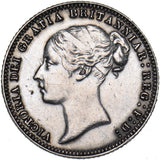 1876 Sixpence (Ex-mount) - Victoria British Silver Coin