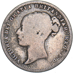 1877 Sixpence (Die no. 8) - Victoria British Silver Coin