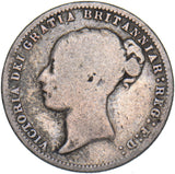 1877 Sixpence (Die no. 8) - Victoria British Silver Coin