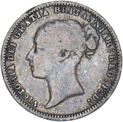 1879 Sixpence - Victoria British Silver Coin