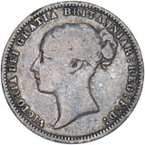 1879 Sixpence - Victoria British Silver Coin