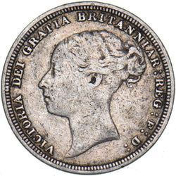 1881 Sixpence - Victoria British Silver Coin