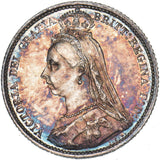 1887 Sixpence - Victoria British Silver Coin - Very Nice
