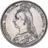 1887 Sixpence - Victoria British Silver Coin - Very Nice