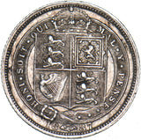 1887 Sixpence - Victoria British Silver Coin - Nice