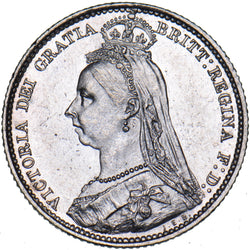 1890 Sixpence - Victoria British Silver Coin - Very Nice