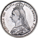 1890 Sixpence - Victoria British Silver Coin - Very Nice