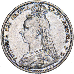 1891 Sixpence - Victoria British Silver Coin
