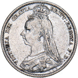 1891 Sixpence - Victoria British Silver Coin