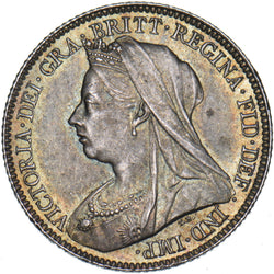 1896 Sixpence - Victoria British Silver Coin - Superb