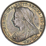 1896 Sixpence - Victoria British Silver Coin - Superb