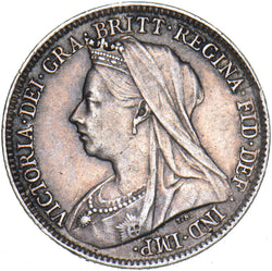 1896 Sixpence - Victoria British Silver Coin - Nice