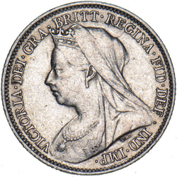 1899 Sixpence - Victoria British Silver Coin - Nice