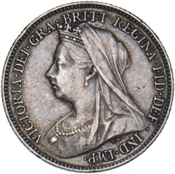 1899 Sixpence - Victoria British Silver Coin - Nice