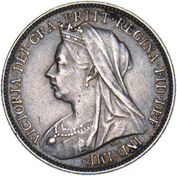 1900 Sixpence - Victoria British Silver Coin - Nice