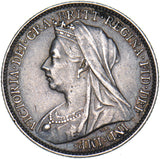 1900 Sixpence - Victoria British Silver Coin - Nice