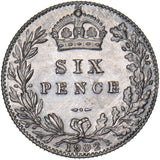 1902 Matt Proof Sixpence - Edward VII British Silver Coin - Superb