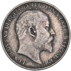 1903 Sixpence - Edward VII British Silver Coin - Nice