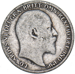 1904 Sixpence - Edward VII British Silver Coin