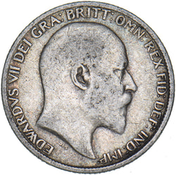 1904 Sixpence - Edward VII British Silver Coin