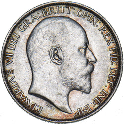 1910 Sixpence - Edward VII British Silver Coin - Very Nice