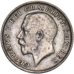 1914 Sixpence - George V British Silver Coin - Nice