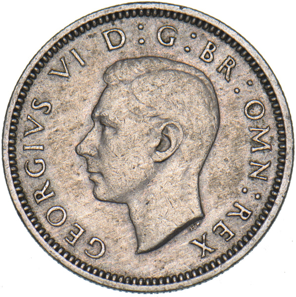 1952 Sixpence - George VI British  Coin - Nice