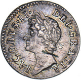 1687 Maundy Fourpence (7 Over 6) - James II British Silver Coin - Very Nice