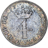 1701 Maundy Fourpence - William III British Silver Coin - Nice