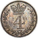 1834 Maundy Fourpence - William IV British Silver Coin - Very Nice
